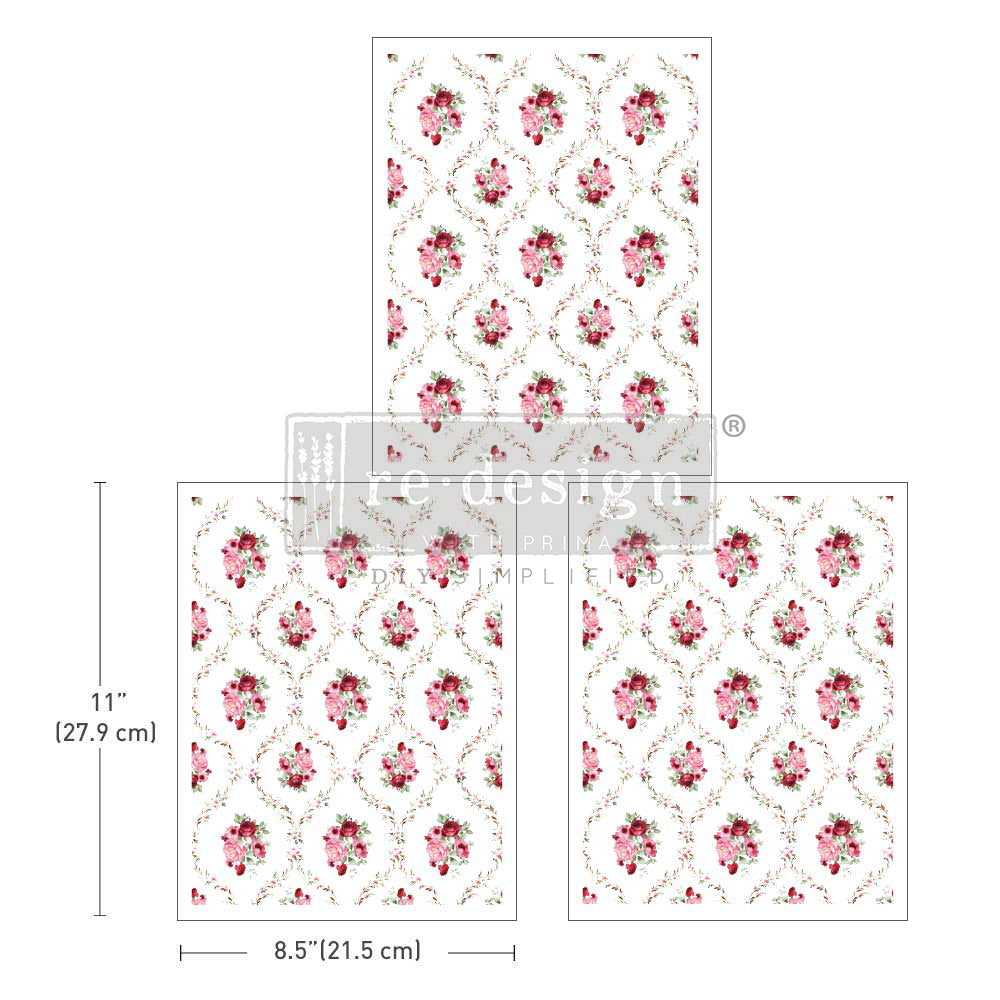 Redesign Decor Transfers® BLUSH BOUQUET Addicted to Vintage Furniture