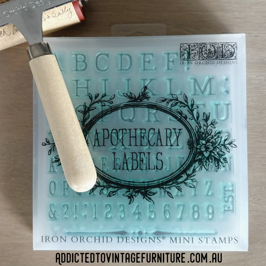 NEW IOD Decor Stamps™ APOTHECARY LABELS