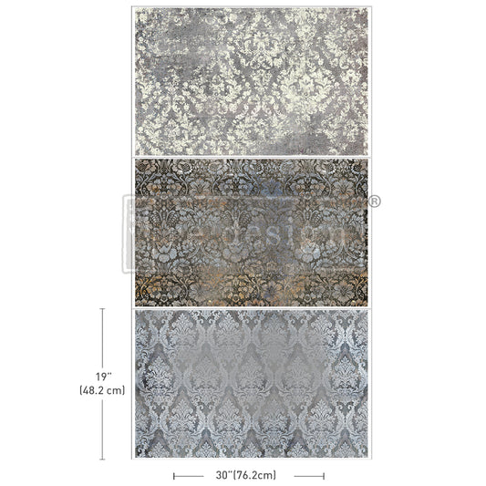 Redesign Decoupage Tissue Paper 3 Pack ANTIQUE ELEGANCE