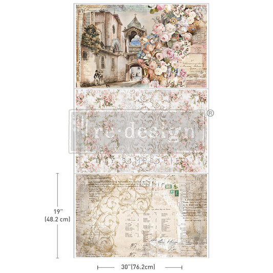 Redesign Decoupage Tissue Paper 3 Pack OLD WORLD CHARM