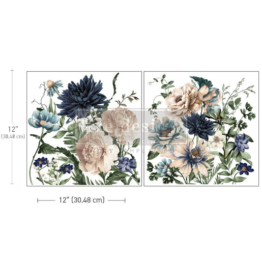 Redesign Decor Transfers® CERULEAN BLOOMS