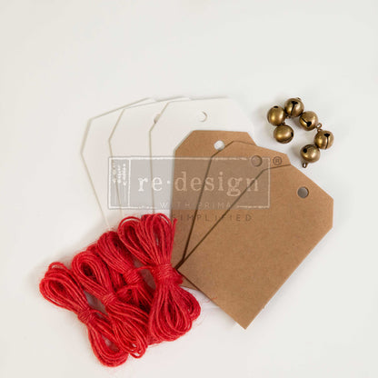 Redesign CHRISTMAS CHIPBOARD TAGS – 3 TAGS