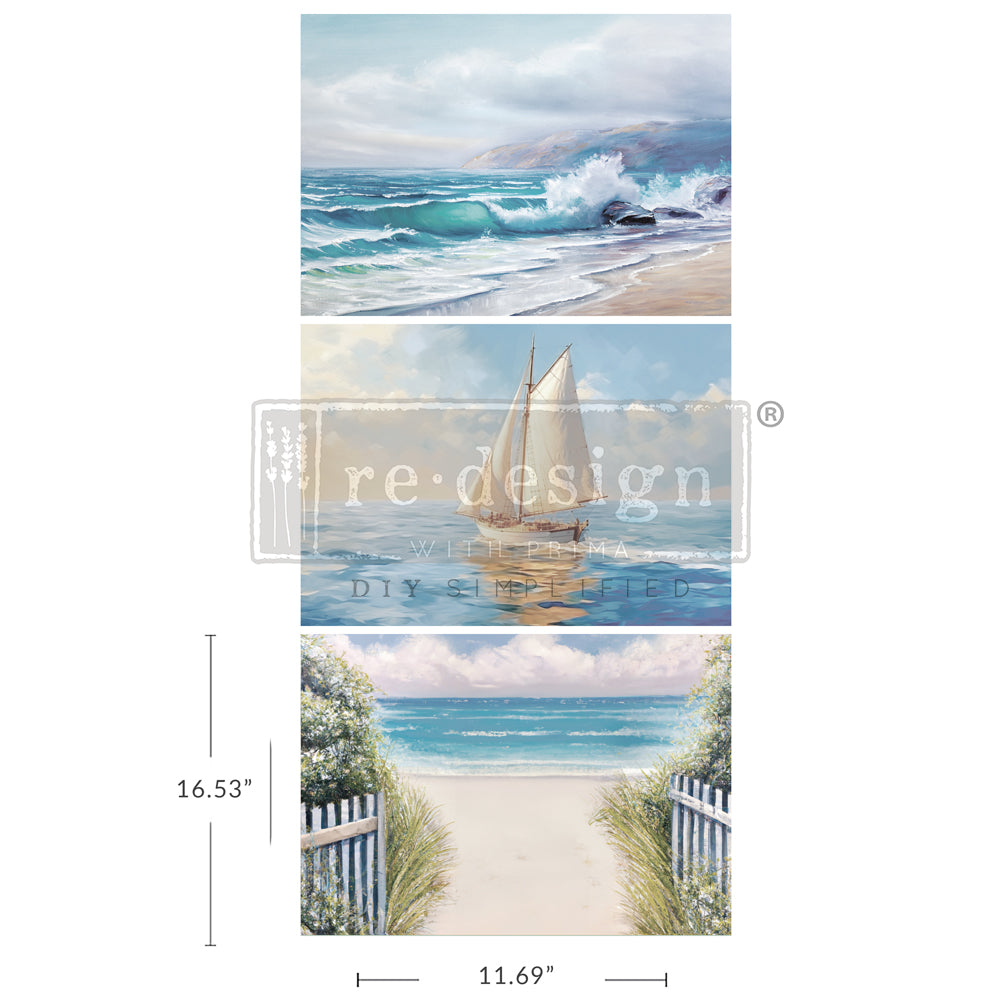 Redesign Decoupage Tissue Paper A3 SEASCAPE MELODY