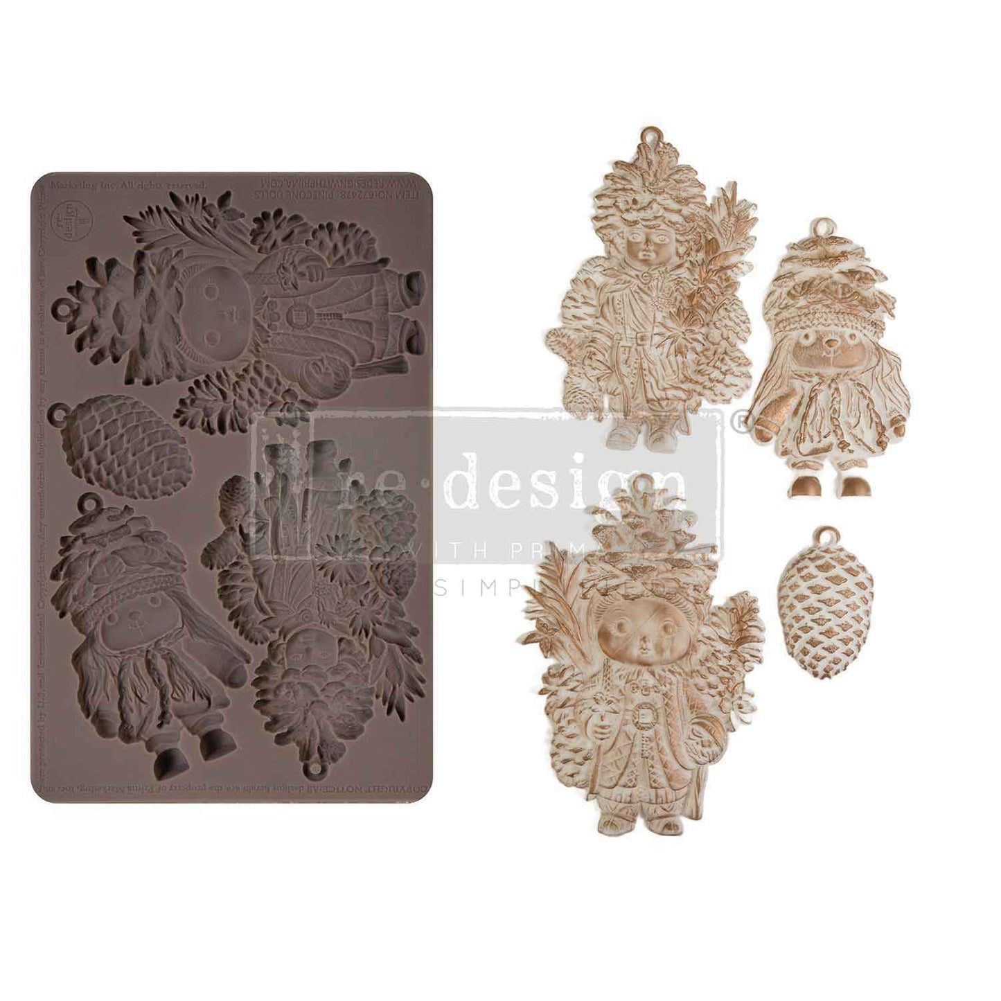 Redesign Décor Mould® - Pinecone Dolls