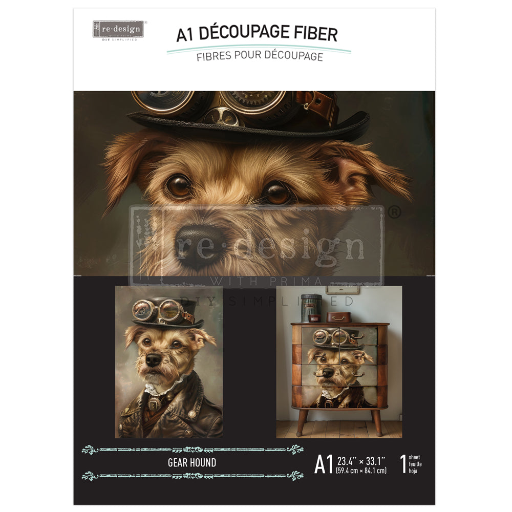 Redesign A1 Decoupage Fibre GEARHOUND