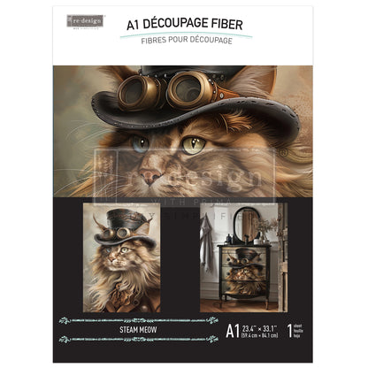 Redesign A1 Decoupage Fibre STEAMMEOW