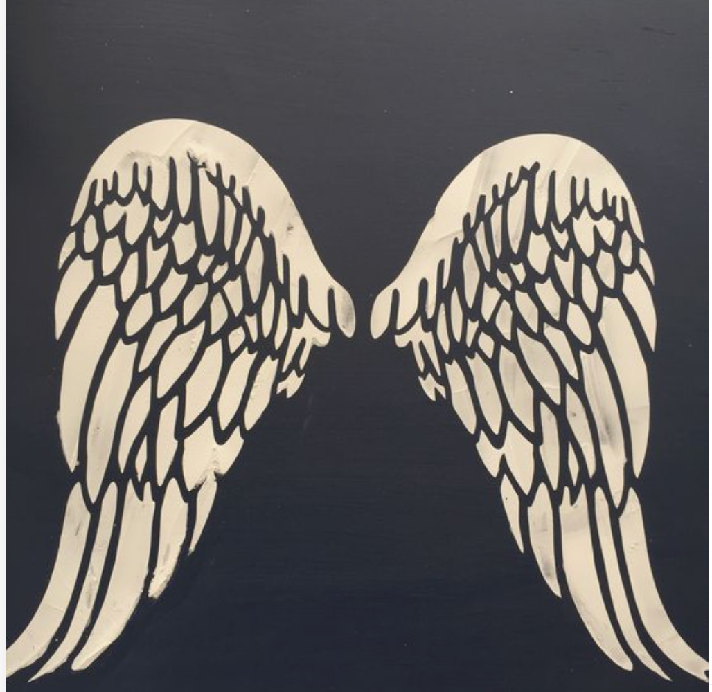 Barleycorn Stencil ANGEL WING A4