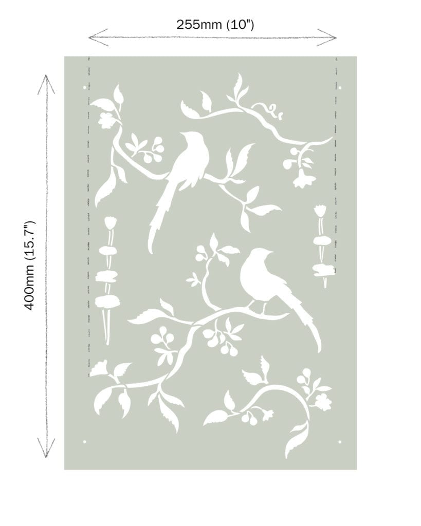 Annie Sloan®  Stencil - CHINOISERIE BIRDS