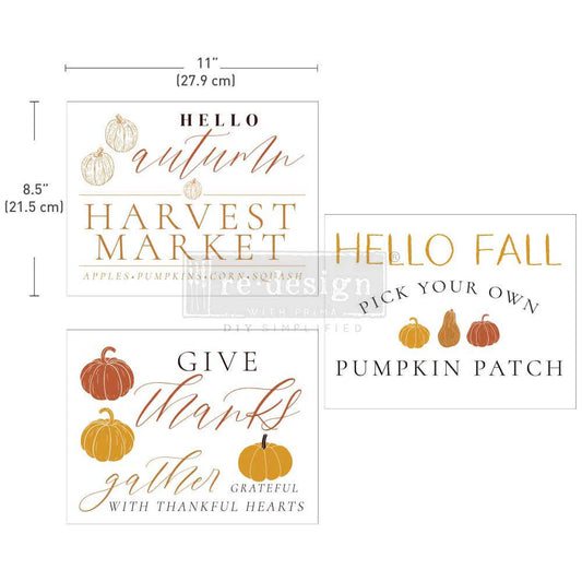 Redesign Decor Transfers® FALL FESTIVE