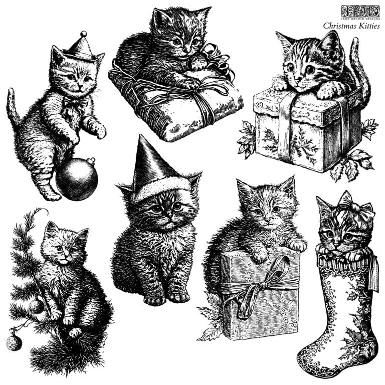 IOD Holiday Collection Stamps™ CHRISTMAS KITTIES