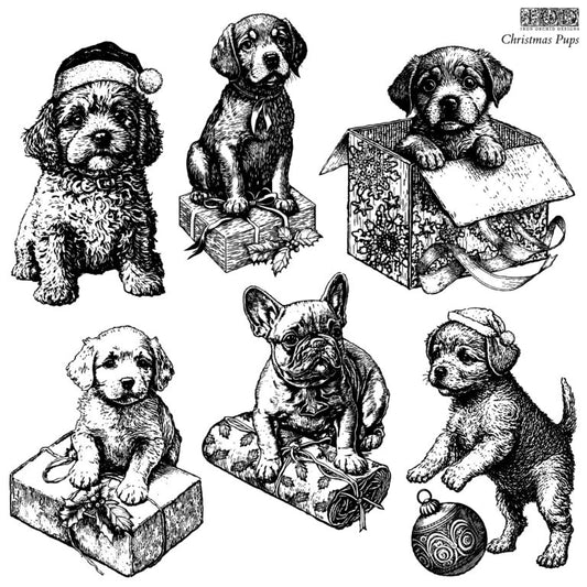 IOD Holiday Collection Stamps™ CHRISTMAS PUPS