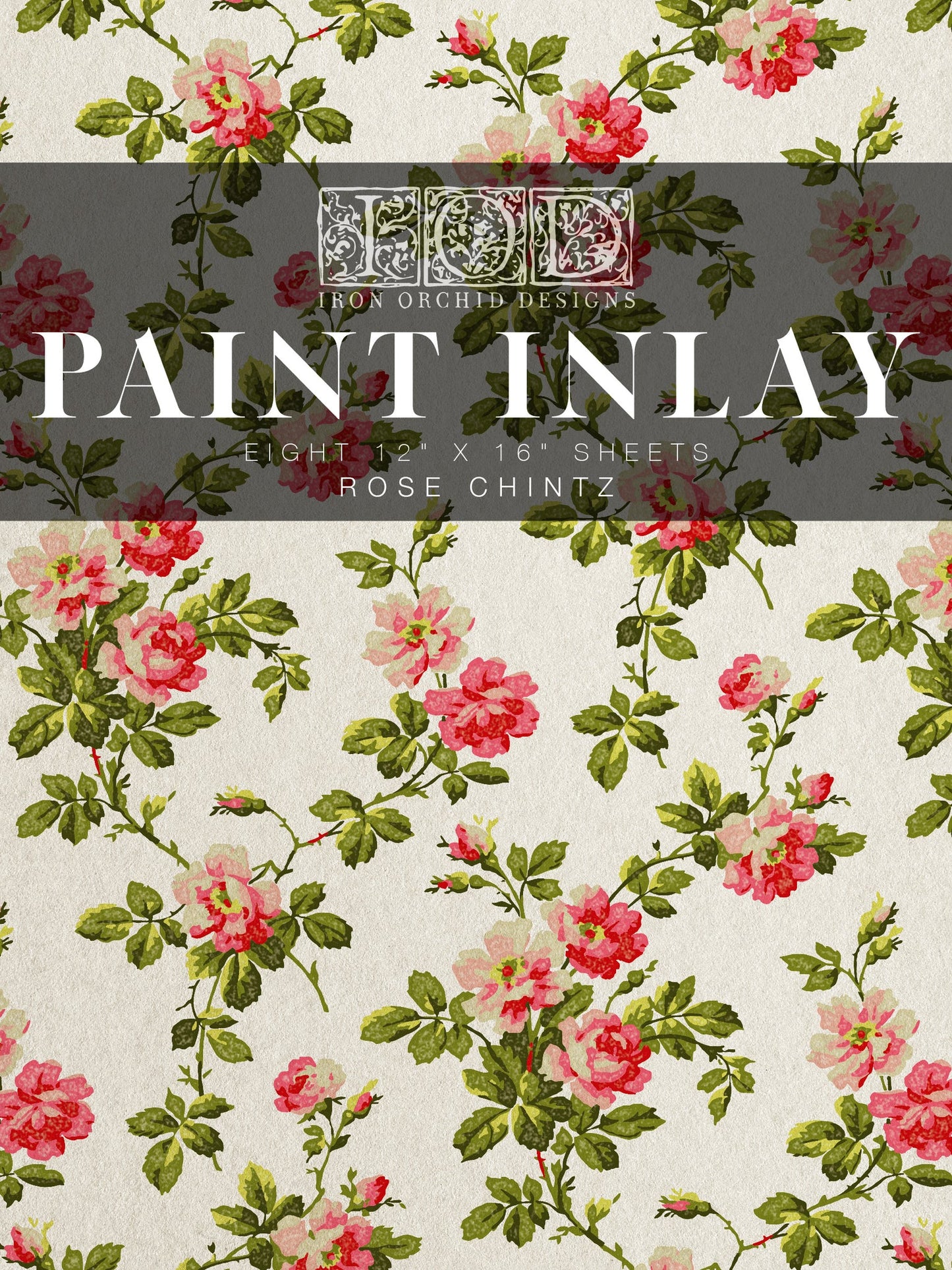 IOD Decor Paint Inlay™ ROSE CHINTZ