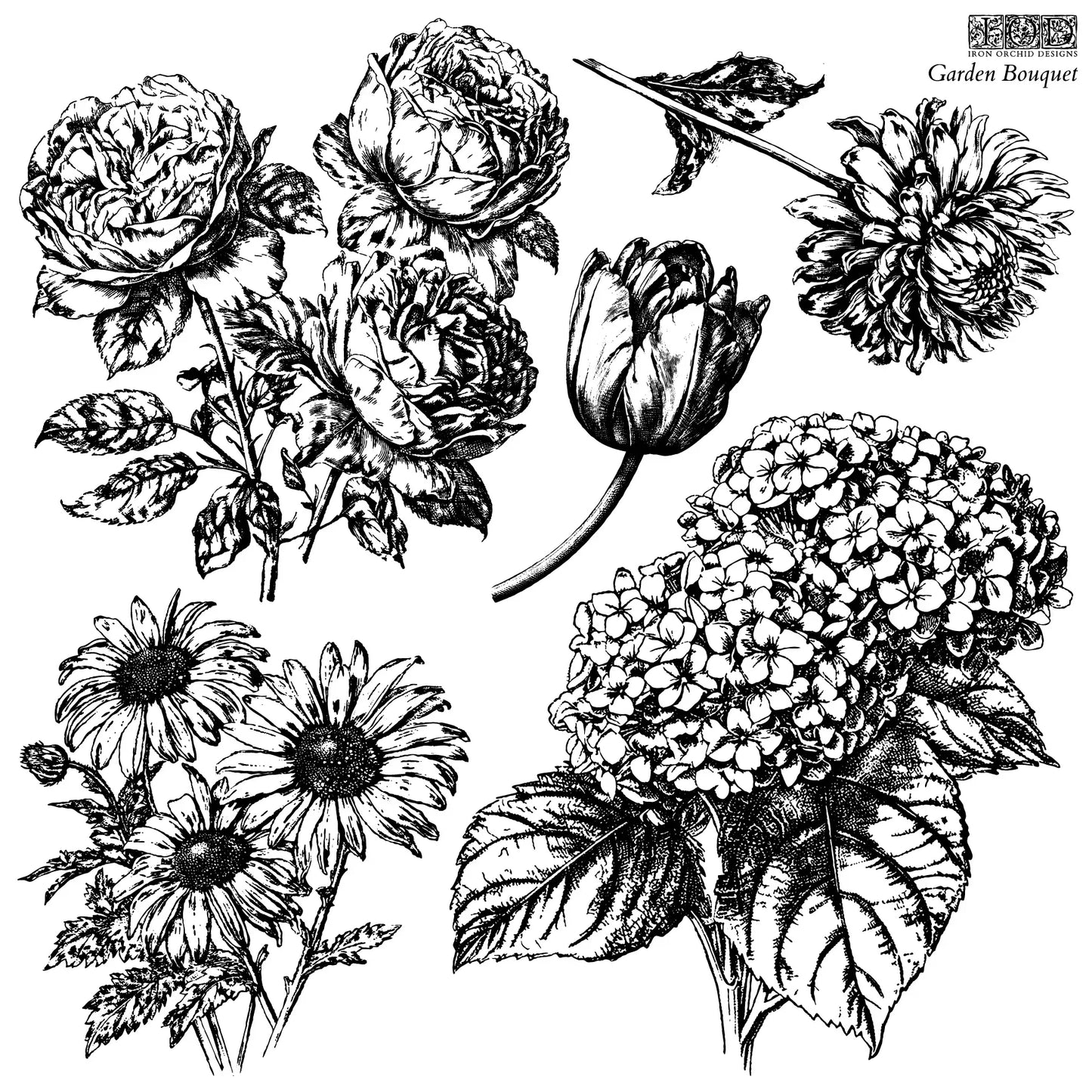 IOD Decor Stamps™ GARDEN BOUQUET