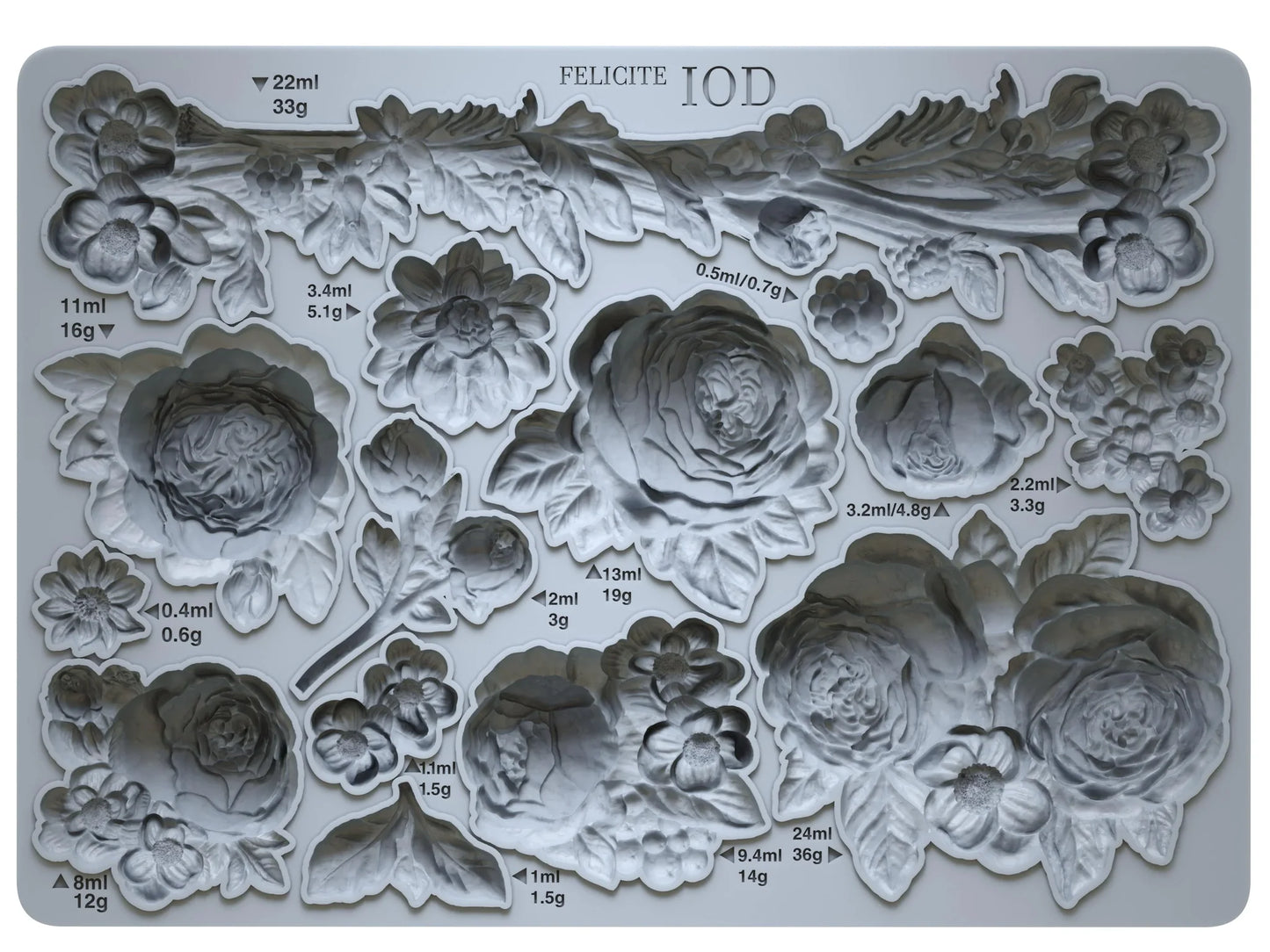 IOD Moulds™ FELICITE 5 x 7