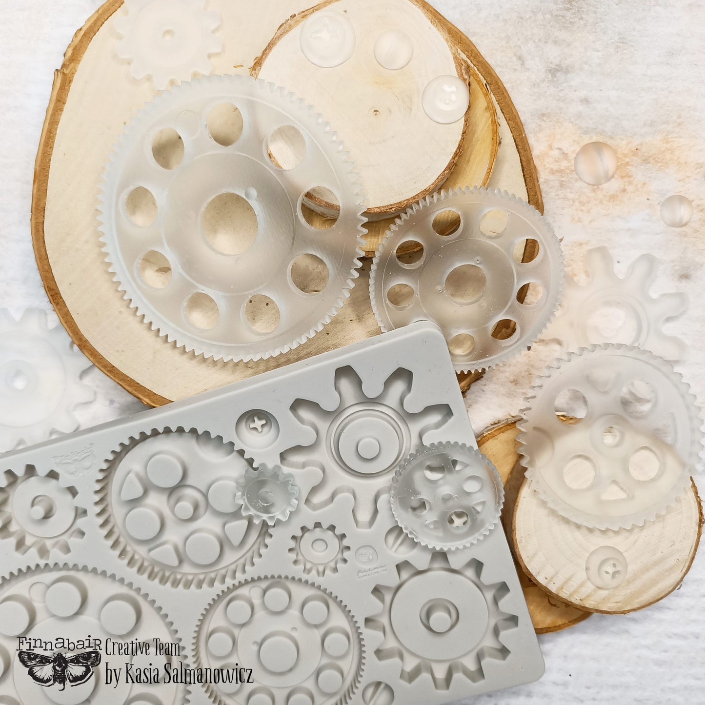 Finnabair Décor Mould® - LARGE GEARS