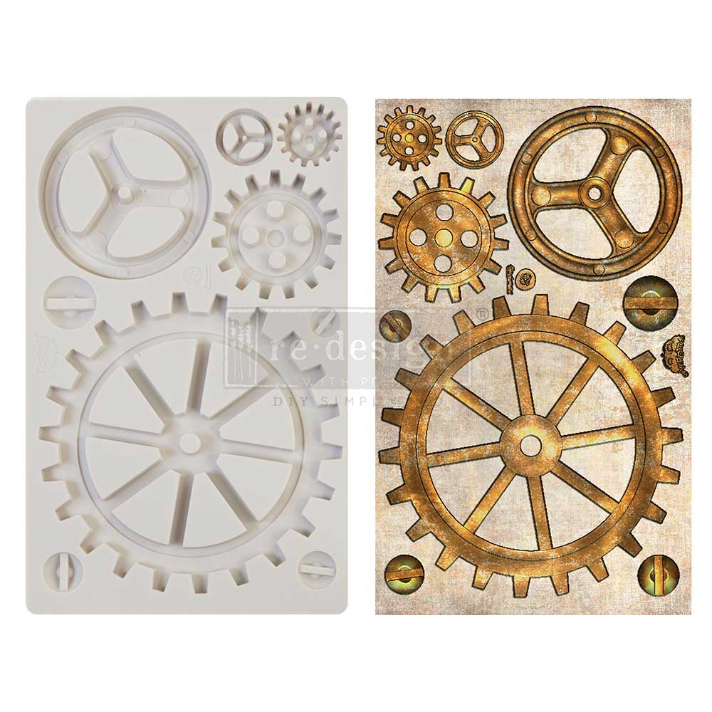 Finnabair Décor Mould® - LARGE GEARS