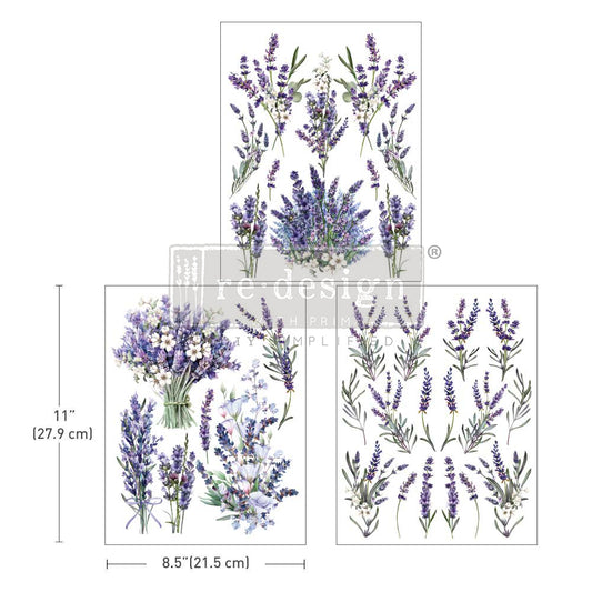 Redesign Decor Transfers® LAVENDER BUNCH