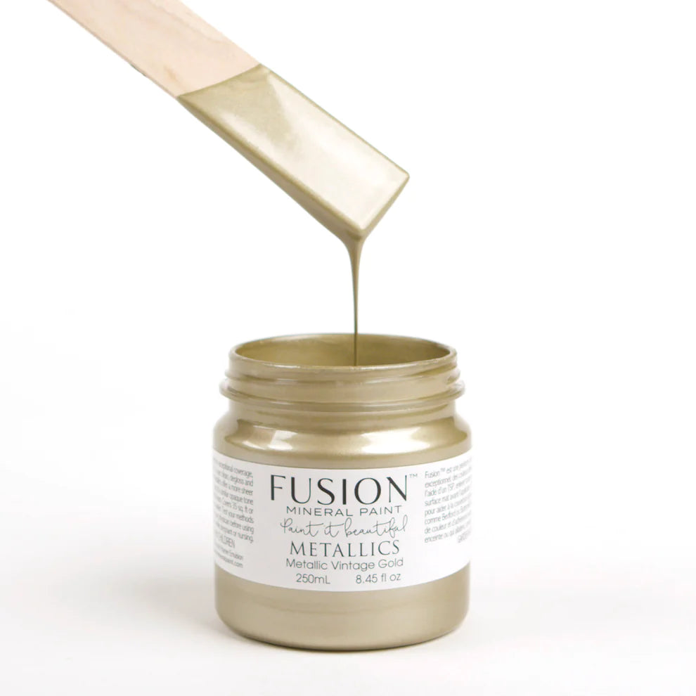 Fusion Mineral Paint METALLIC VINTAGE GOLD