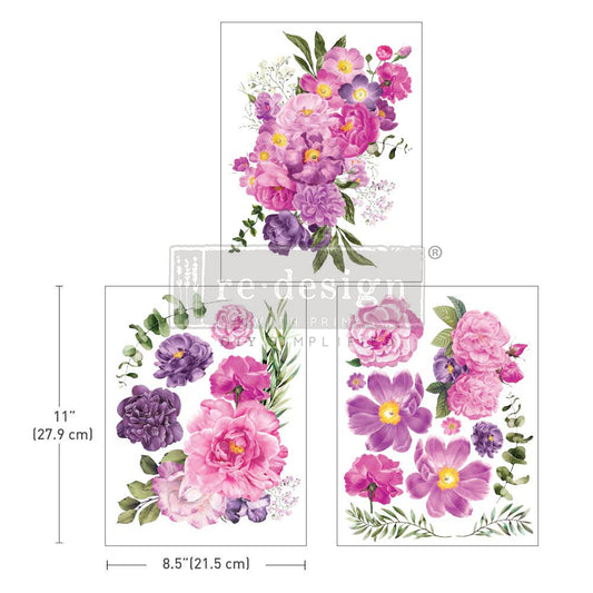 Redesign Decor Transfers® PURPLE BLOSSOM