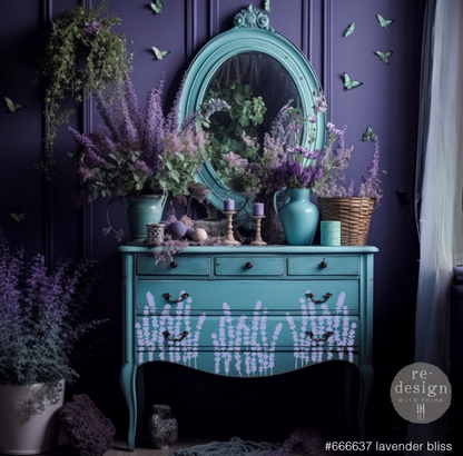 Redesign 3D Stencil® LAVENDER BLISS