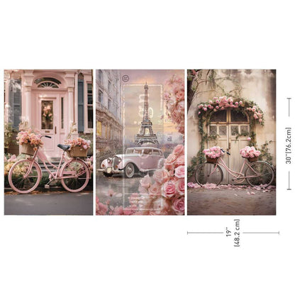 Redesign Decoupage Tissue Paper 3 Pack PARISIAN BLOOM HAVEN