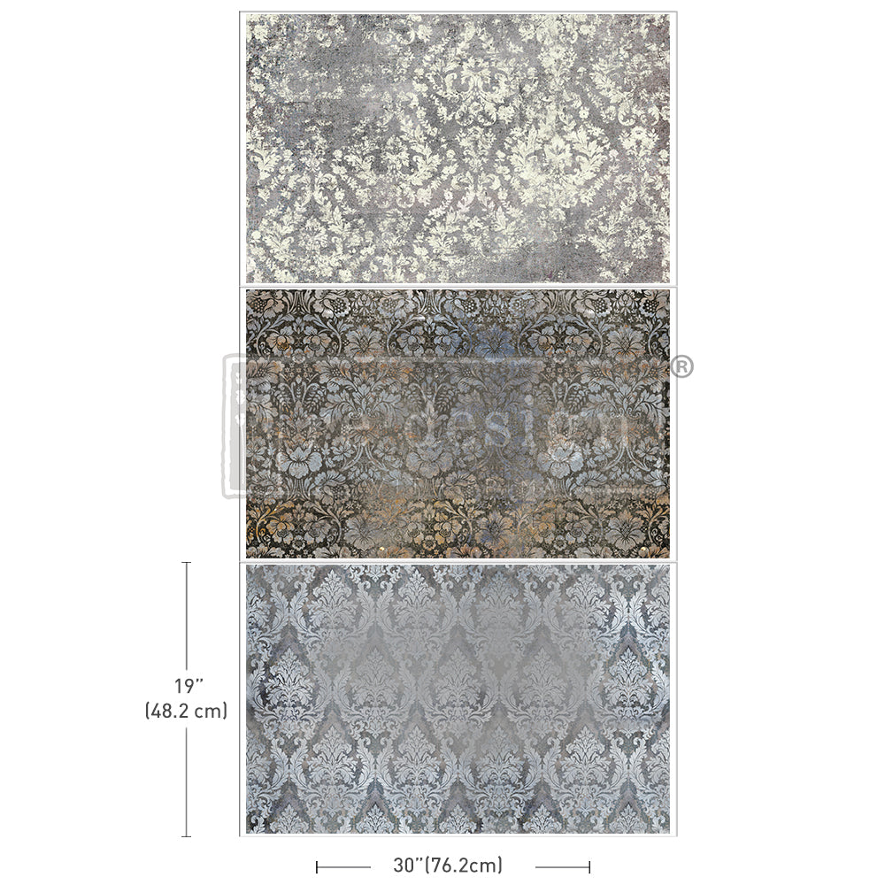 Redesign Decoupage Tissue Paper 3 Pack ANTIQUE ELEGANCE