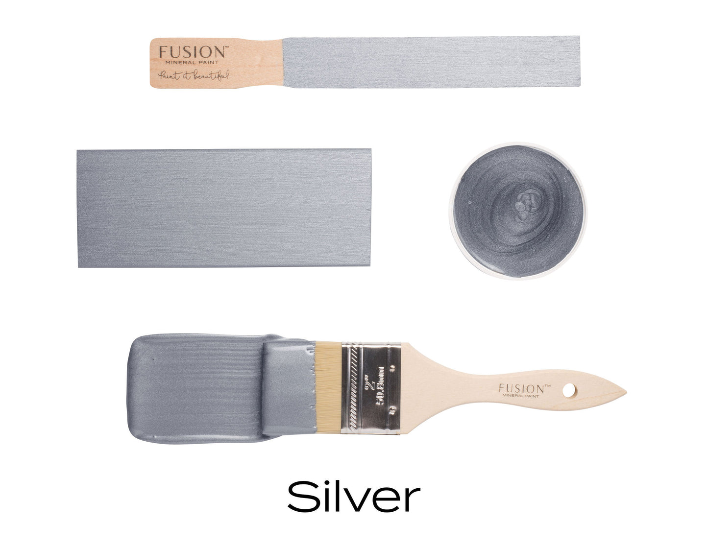 Fusion Mineral Paint METALLIC SILVER