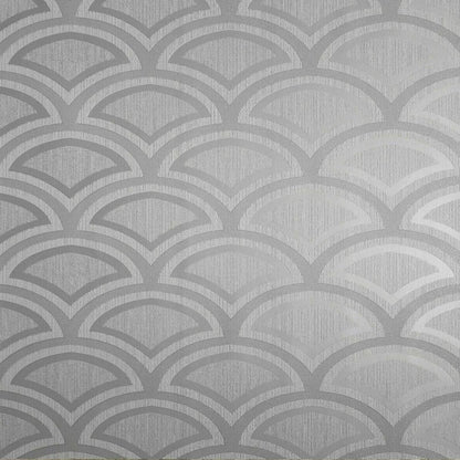 Wallpaper - GLITTER MOON WALLPAPER GREY/SILVER  1 METRE