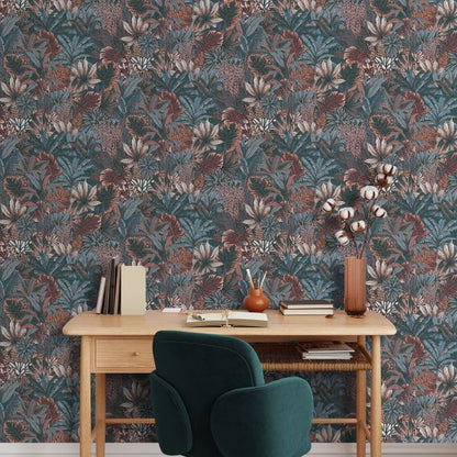 Wallpaper - LUSH FOREST TEAL 1M