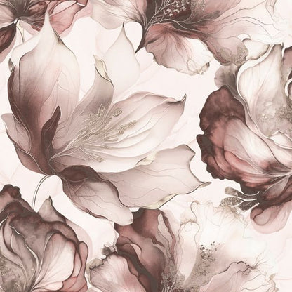 Wallpaper - MURIVA ELYSIAN FLORAL PINK 1 METRE