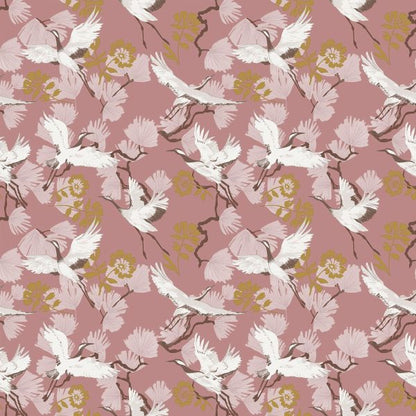 Wallpaper - FURN DEMOISELLE BIRDS BLUSH 1 METRE