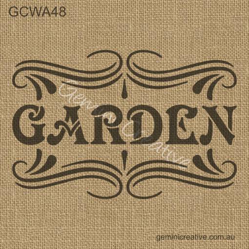 Gemini Creative Stencil GARDEN SIGN | gemini-creative-stencil-garden-sign | Gemini Creative