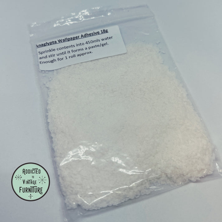 Anaglypta Wallpaper Glue Paste 18g Addicted to Vintage Furniture