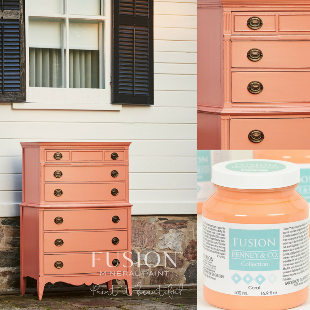 Fusion Mineral Paint CORAL | fusion-mineral-paint-coral | Fusion Mineral Paint Colours | Refinished P/L