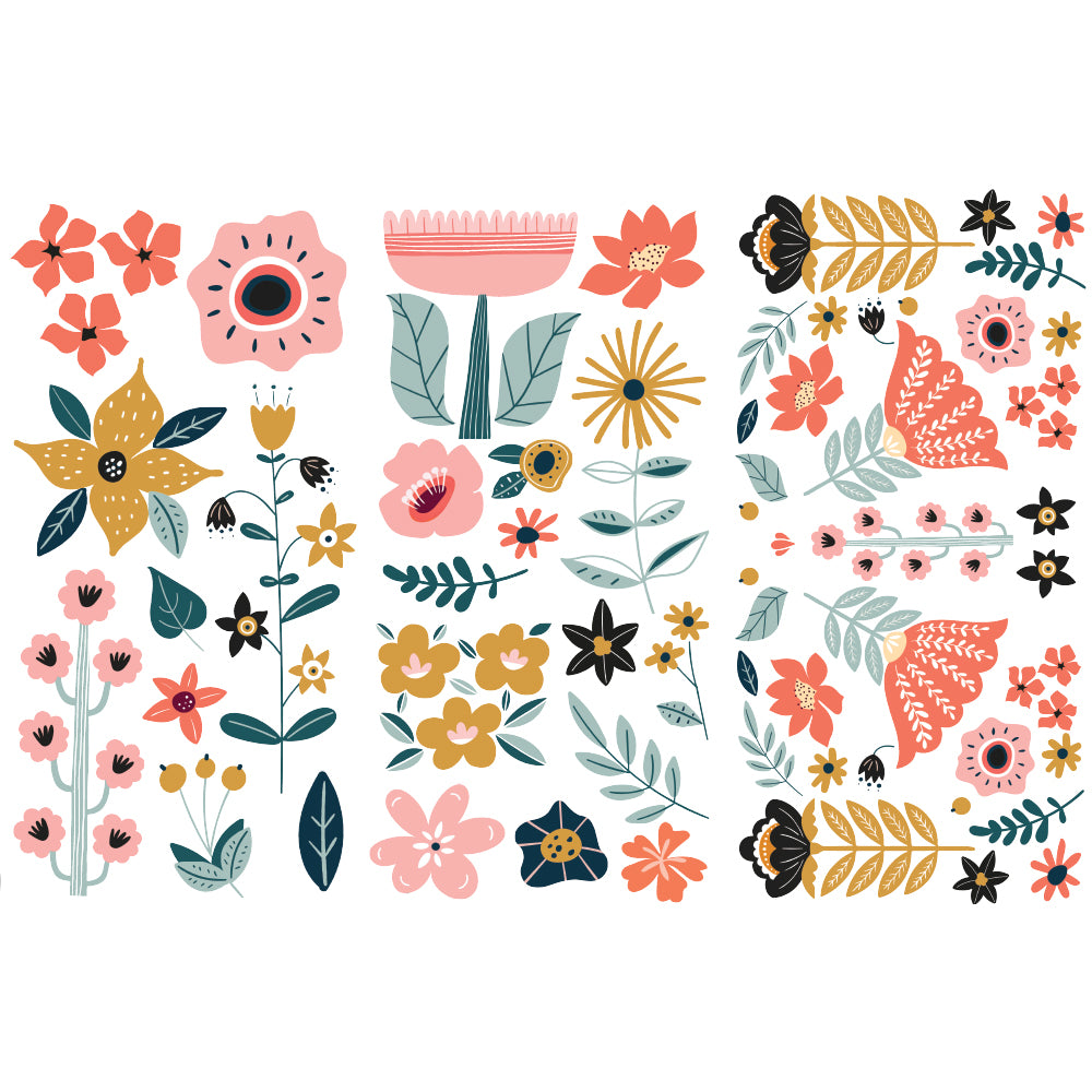 Redesign Decor Transfers® DOODLE FLOWERS | redesign-decor-transfers-doodle-flowers | Redesign with Prima