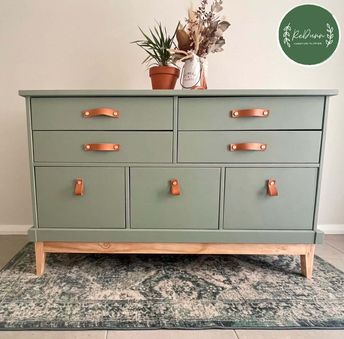 Sage green shop furniture paint