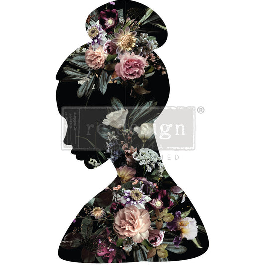 Redesign Decor Transfers® FLORAL SILHOUETTE