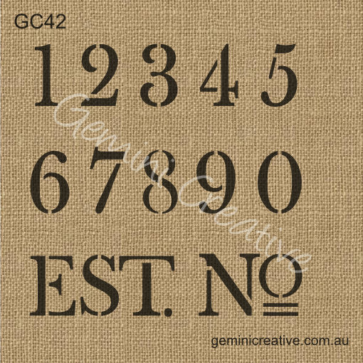 Gemini Creative NUMBER STENCIL B | gemini-creative-number-stencil-b | Gemini Creative