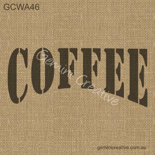 Gemini Creative CURVED COFFEE STENCIL | gemini-creative-curved-coffee-stencil | Gemini Creative