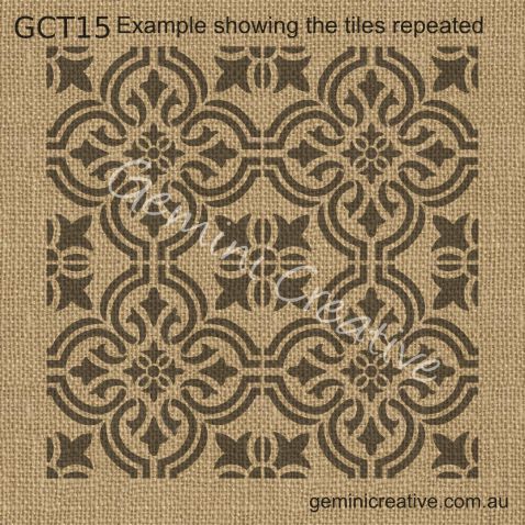 Gemini Stencil TILE 4 | gemini-stencil-tile-4 | Gemini Creative