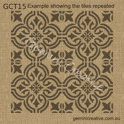 Gemini Stencil TILE 4 | gemini-stencil-tile-4 | Gemini Creative