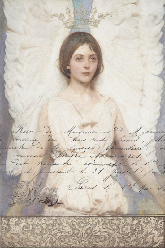 Decoupage Tissue Paper - HEAVENLY MESSAGE ANGEL