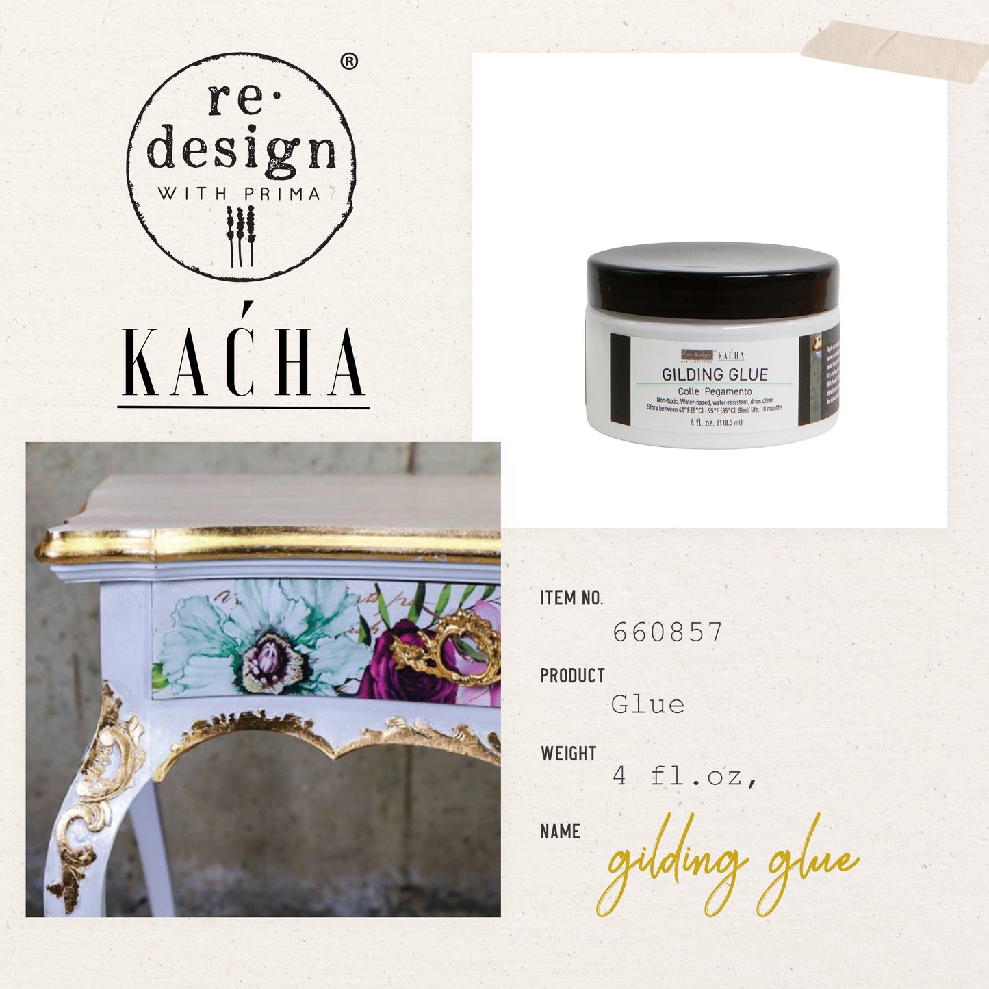 Redesign KACHA GILDING GLUE 120ml