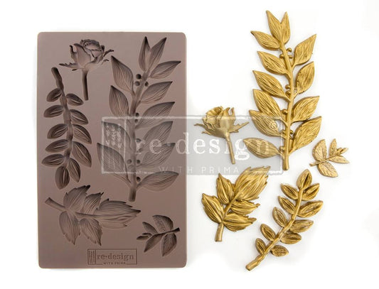REDESIGN DÉCOR MOULDS® -  LEAFY BLOSSOMS | redesign-mould-leafy-blossoms | redesign with Prima