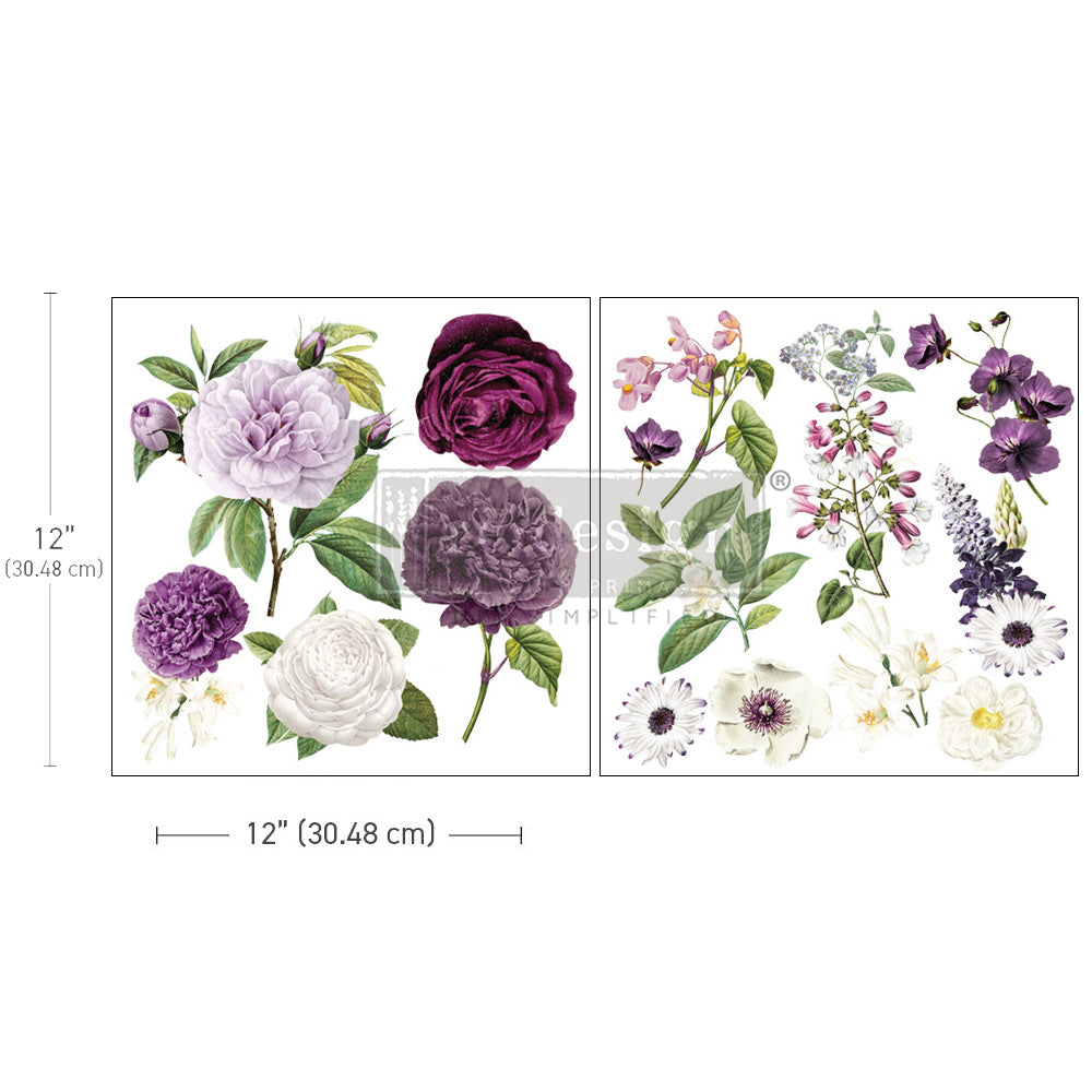 Redesign Decor Transfers® MAJESTIC BLOOMS