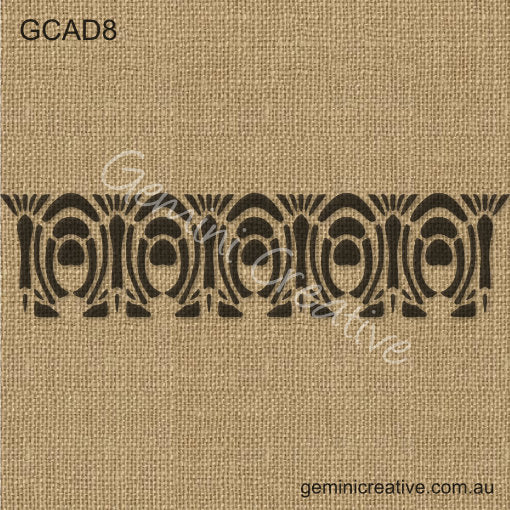 Gemini Creative Stencil PEACOCK BORDER | peacockborderbygeminicreative | Gemini Creative