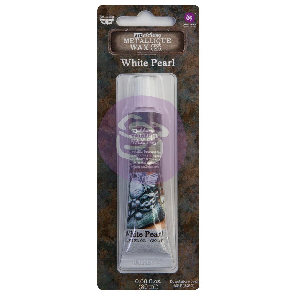 Prima Finnabair (Art Alchemy) Metallique Wax WHITE PEARL 20ML