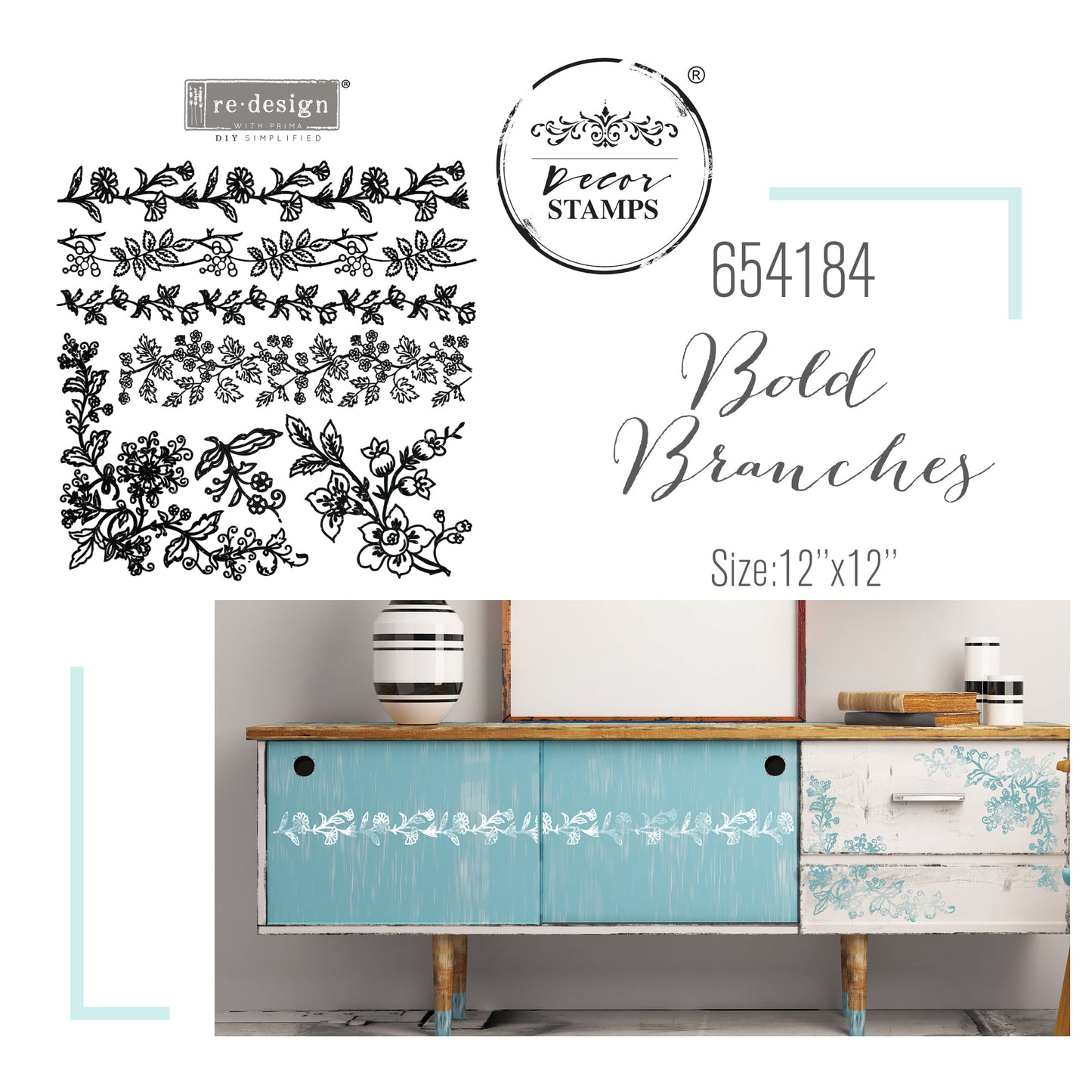 Redesign Decor Stamp BOLD BRANCHES | redesign-decor-stamp-bold-branches | Redesign With Prima