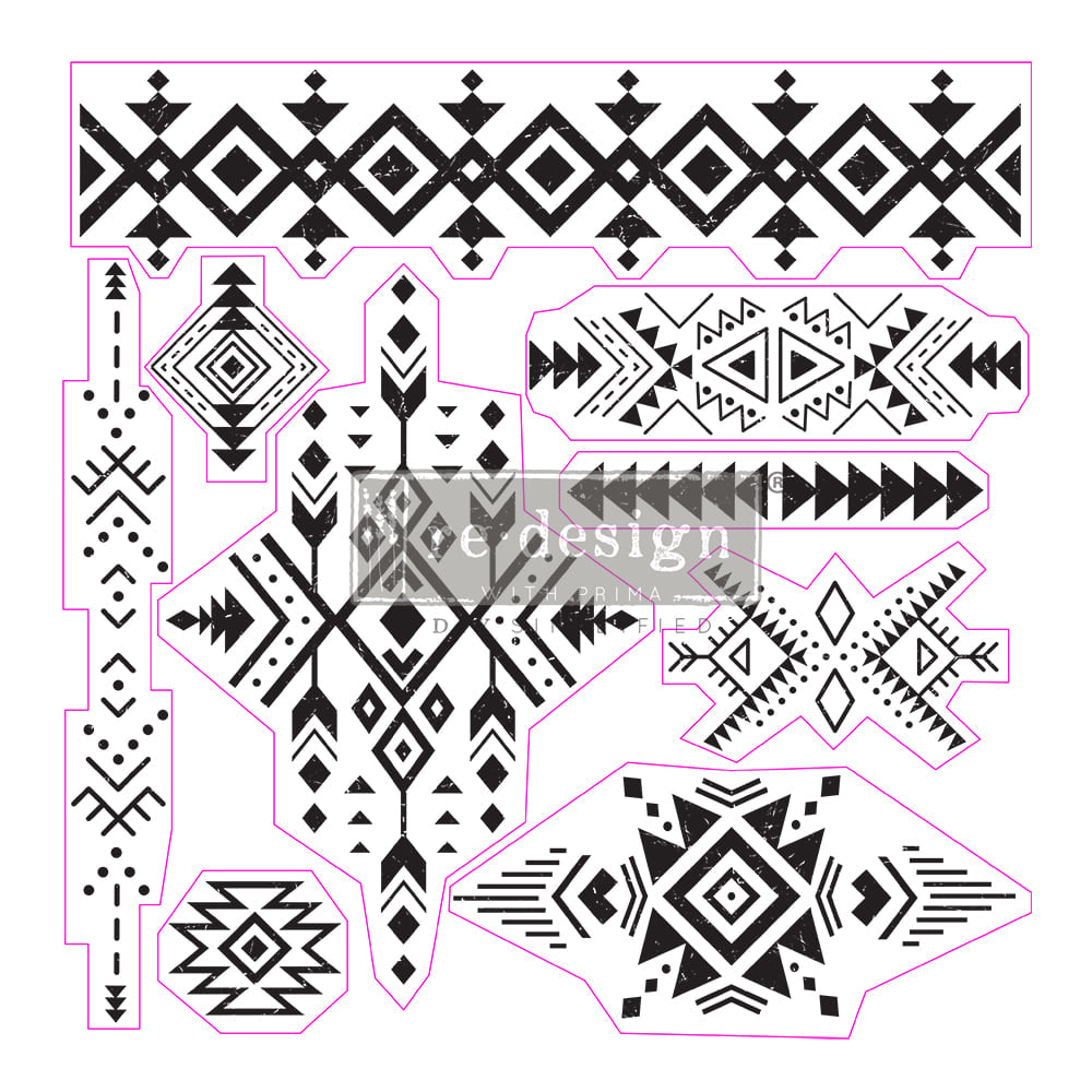 Redesign Decor Stamp TRIBAL PRINTS | redesign-decor-stamp-tribal-prints | Redesign With Prima
