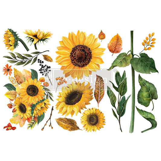 Redesign Decor Transfers® SUNFLOWER AFTERNOON | redesign-decor-transfers-sunflower-afternoon | Redesign with Prima